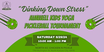 Primaire afbeelding van Dinking Down Stress:  AIMwell Kids Pickleball Tournament