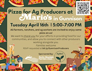 Pizza for Producers Gunnison