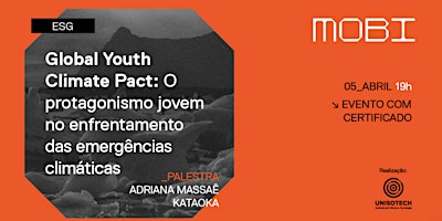 Imagem principal do evento Global Youth Climate Pact: o protagonismo jovem...