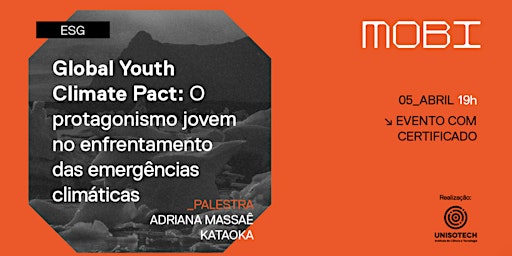 Imagem principal do evento Global Youth Climate Pact: o protagonismo jovem...