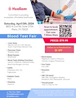 Hauptbild für Blood Testing Health Fair: Plano