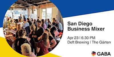 Imagem principal do evento San Diego Business Mixer at Deft Brewing | The Gärten