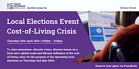 Local Elections Event: Cost-of-Living Crisis