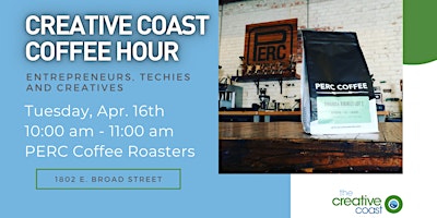 Imagen principal de Creative Coast April Coffee Hour @ PERC