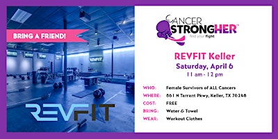 Cancer StrongHER REVFIT Keller  – April 6, 2024 primary image