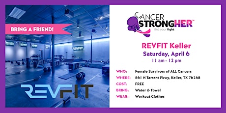 Cancer StrongHER REVFIT Keller  – April 6, 2024