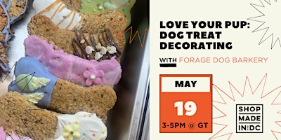 Imagem principal do evento Love Your Pup: Dog Treat Decorating w/Forage Dog Barkery