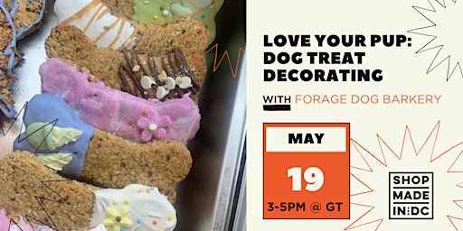 Imagem principal do evento Love Your Pup: Dog Treat Decorating w/Forage Dog Barkery