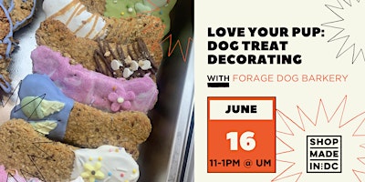 Love Your Pup: Dog Treat Decorating w/Forage Dog Barkery primary image