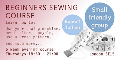 Imagen principal de Beginners Sewing Course