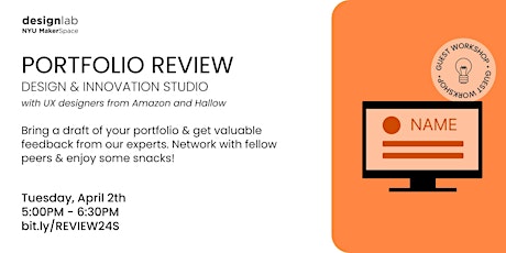 Design & Innovation Studio: Portfolio Review primary image