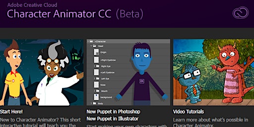 Imagem principal do evento Adobe Character Animator (April 29th, 2024)