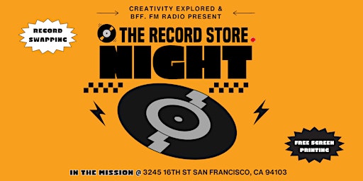 Imagen principal de The Record Store Night: Record Swap + FREE Screen-printing