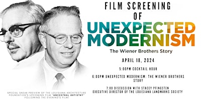 Imagen principal de Film Screening of Unexpected Modernism: The Wiener Brothers Story