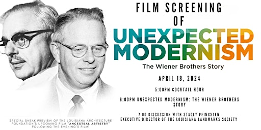 Immagine principale di Film Screening of Unexpected Modernism: The Wiener Brothers Story 