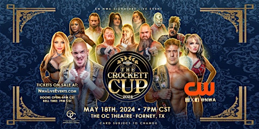 Imagem principal de NWA Crockett Cup 2024 @ The OC Theatre / Saturday, May 18th 2024
