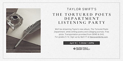 Imagen principal de Tortured Poets Department Listening Party