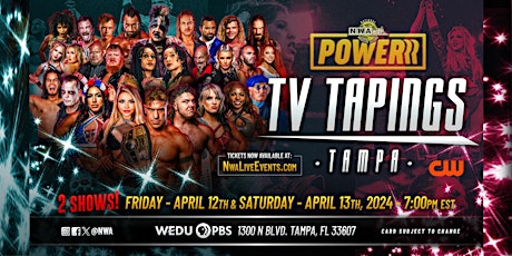 NWA Powerrr Tapings @ WEDU PBS Studios / Saturday, April 13th, 2024