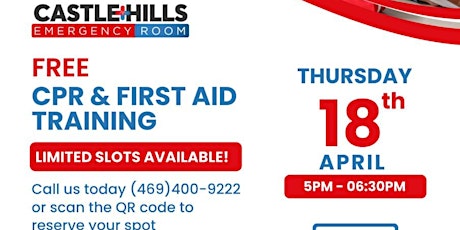 FREE CPR Training / Certification - Castle Hills ER