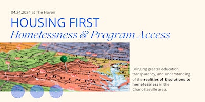 Housing First: Homelessness & Program Access primary image