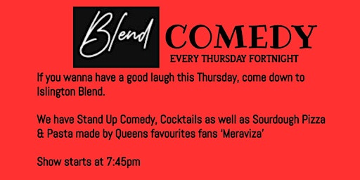 FREE Thursday Night Comedy At Islington Blend primary image