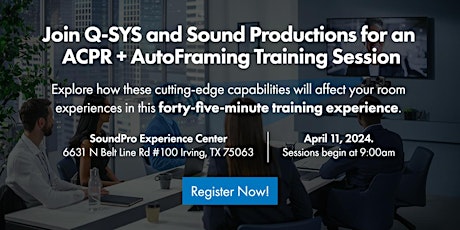 Q-SYS  ACPR + AutoFraming Training