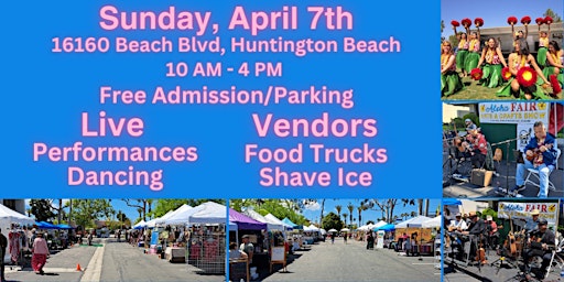 Primaire afbeelding van Aloha Fair HB | Live Music / Dancing | Arts & Crafts | Shopping | Food