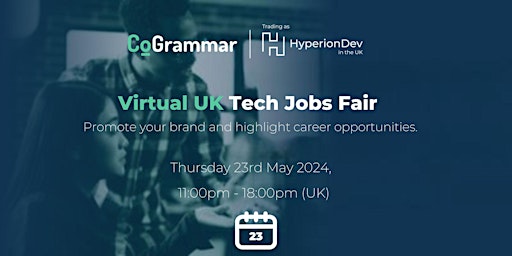 Hauptbild für Virtual UK Tech Jobs Fair