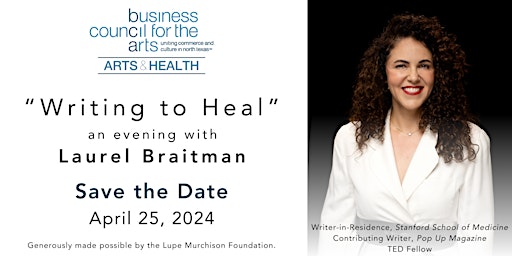 Hauptbild für Writing to Heal: An Evening with Laurel Braitman