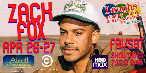Comedian Zack Fox - SOLD OUT (SUNDAY SHOW ADDED) primary image