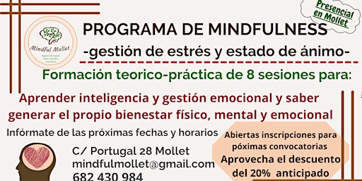 Programa de Mindfulness para gestión de estrés y estado de ánimo primary image
