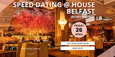 Imagem principal de Head Over Heels  @ House Belfast (Speed Dating ages 45-59) FEMALES SOLD OUT