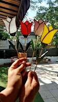 Tulips Yard Stakes(Stained Glass)make 2 primary image
