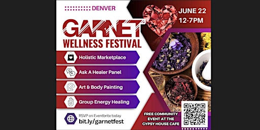 Imagem principal do evento Garnet Gathering : Holistic Wellness Festival