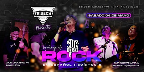 Imagen principal de HOMENAJE en VIVO al ROCK en ESPAÑOL 80'S & 90'S by SurDeluxe