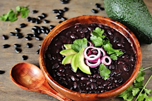 Online Cooking - Black Bean and Sweet Potato Soup primary image