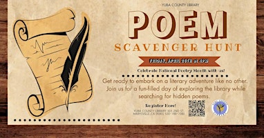 Imagem principal do evento Poem Scavenger Hunt