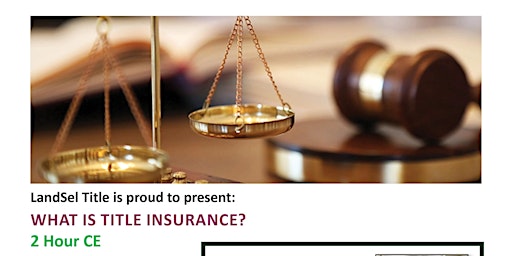 Imagem principal do evento What is Title Insurance?