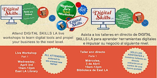 Immagine principale di Digital Skills LA | Live East LA Workshop 