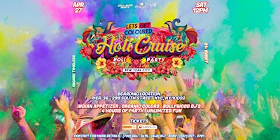 Primaire afbeelding van Balam Pichkari-Cruise Party- Holi in the NYC