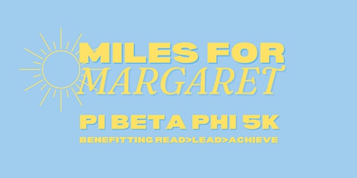 Imagem principal do evento Miles for Margaret