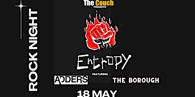 Primaire afbeelding van Rock Night with Entropy + Adders + The Borough