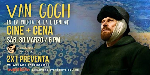 Imagem principal do evento Van Gogh en la puerta de la eternidad / CINE + CENA