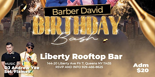 Imagem principal do evento barber david Birthday bash