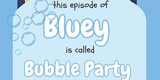 Blue Dog Bubble Party primary image