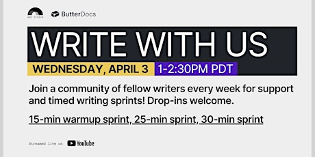 Write With Us - April 3, 2024
