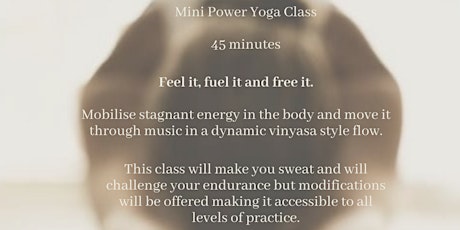 Mini Power Yoga Class