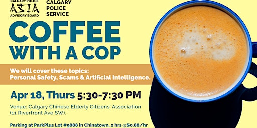 Immagine principale di Coffee With a Cop-Personal Safety and Scams 