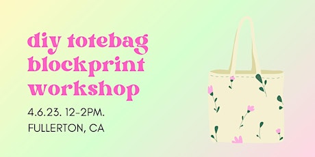 Rung Studio presents: Eid Crafting - DIY Tote Bag Block Printing Class