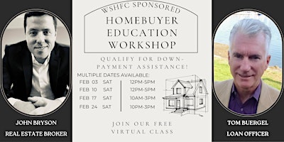 Imagen principal de WA STATE--WSHFC HOME BUYER EDUCATION AND DOWN PAYMENT ASSISTANCE CLASS